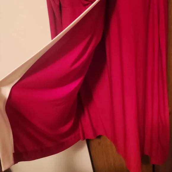 Kasper Red and White Faux Wrap  Dress - XXL - Picture 3 of 6